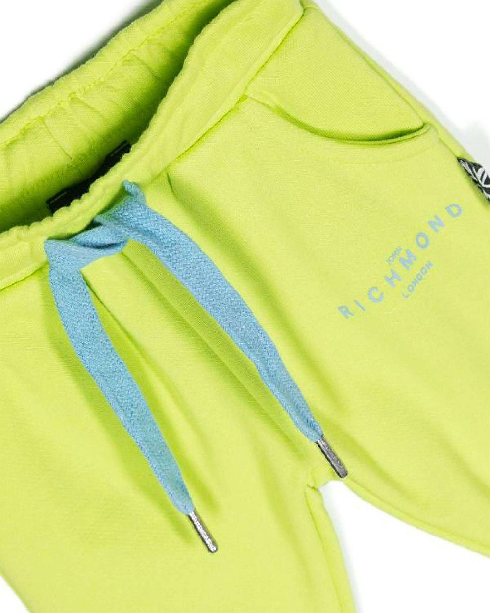 John Richmond kids Completo felpa logata e pantalone con logo Promozione Limitata