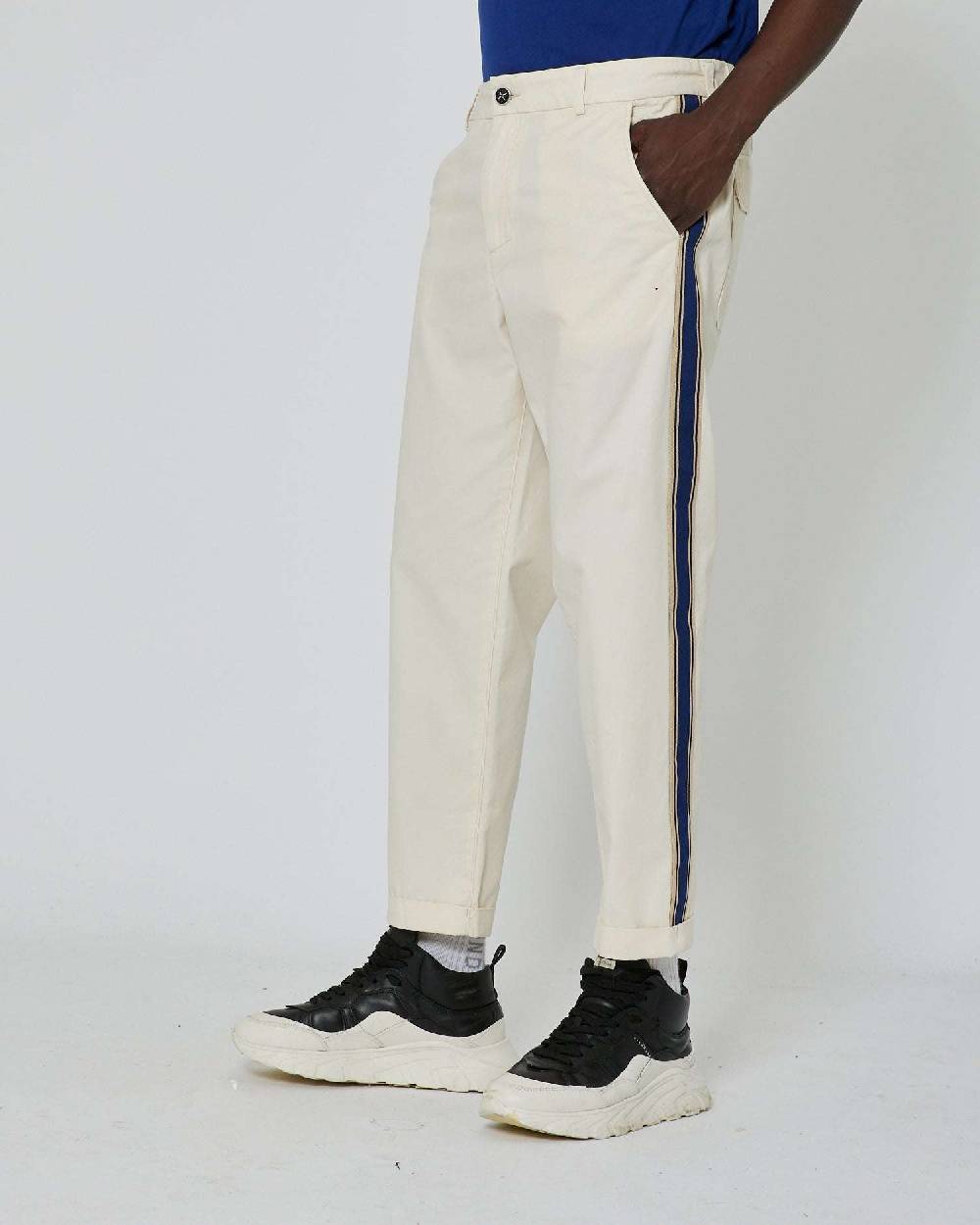 John Richmond Pantaloni slim fit con bande laterali Negozi Online