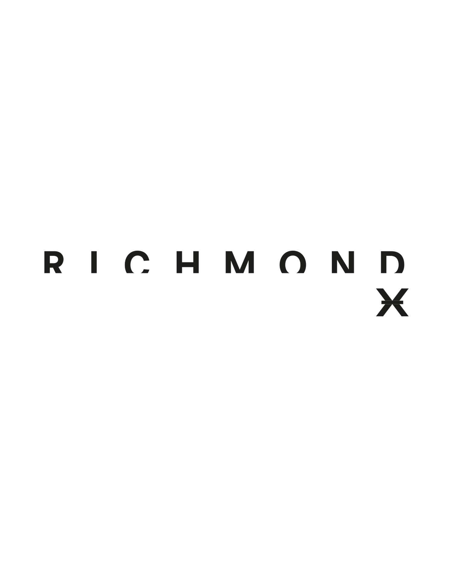 John Richmond T-shirt con logo a contrasto sul davanti Economico