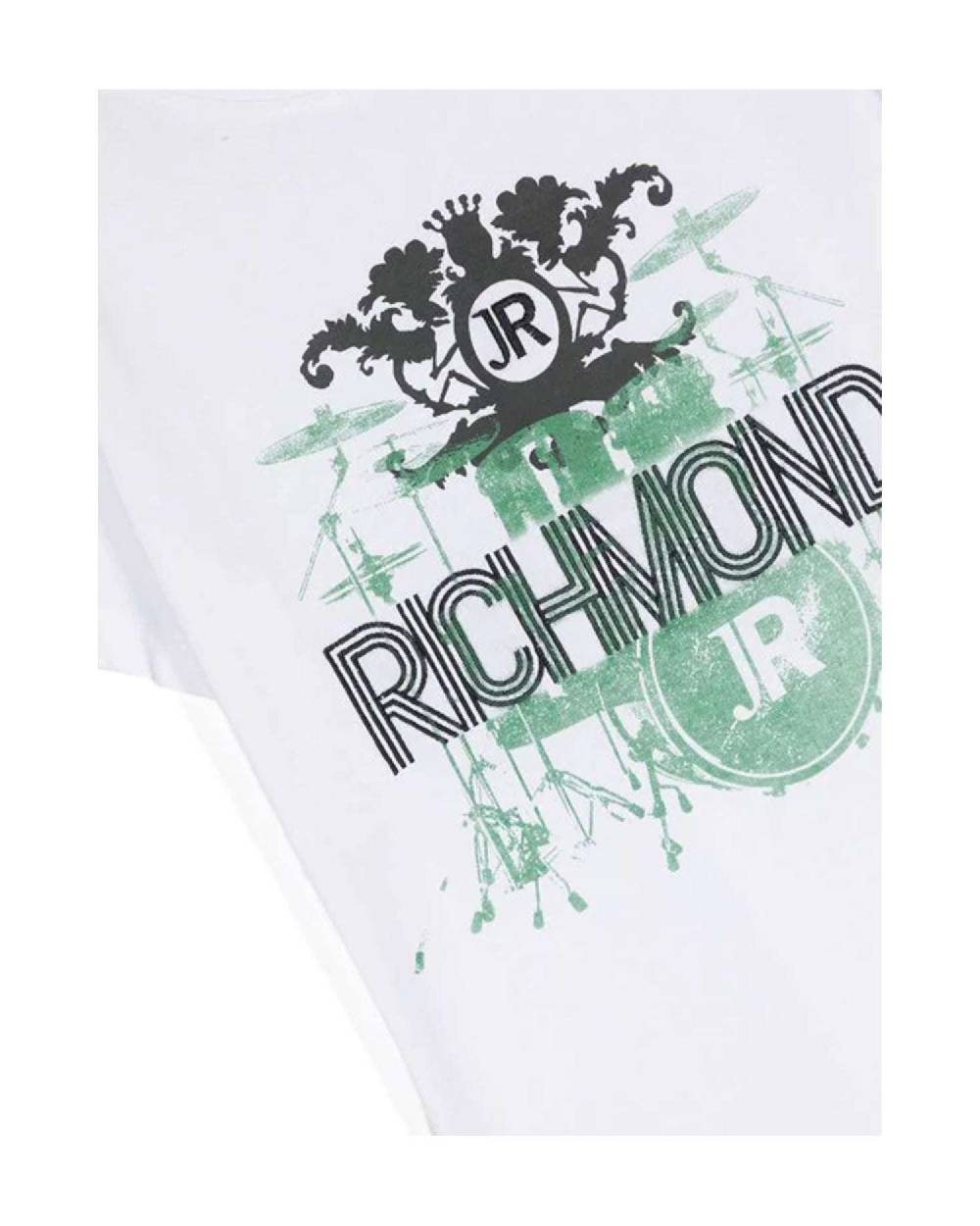 John Richmond kids T-shirt con logo e grafica sul davanti Presa