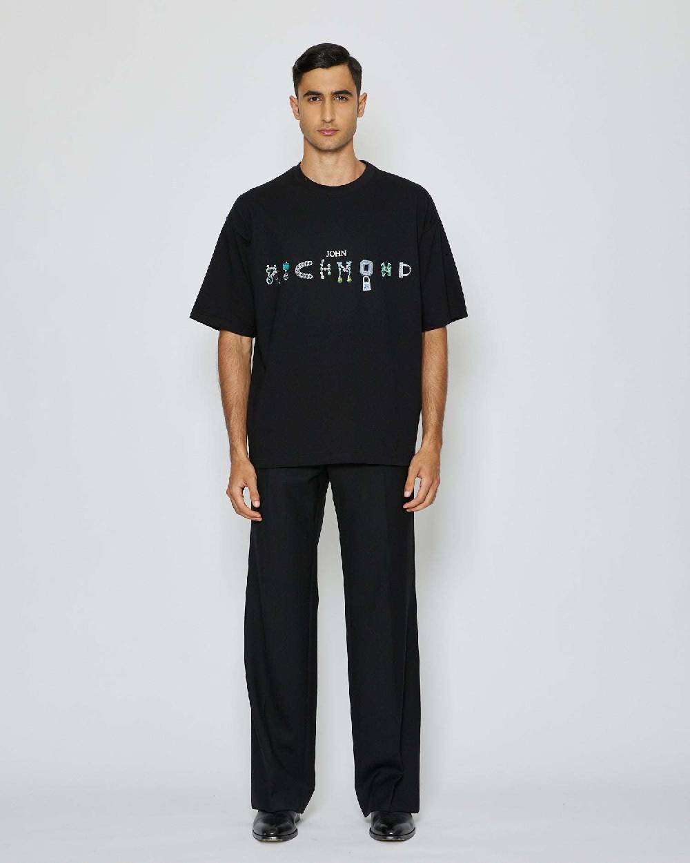 John Richmond T-shirt con logo sul davanti Offerte