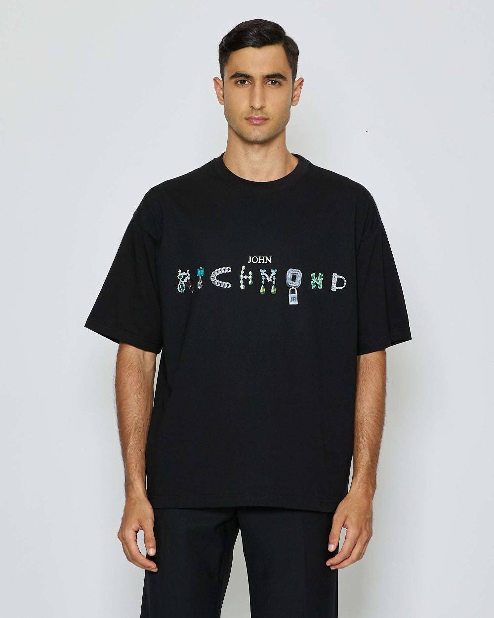 John Richmond T-shirt con logo sul davanti Offerte
