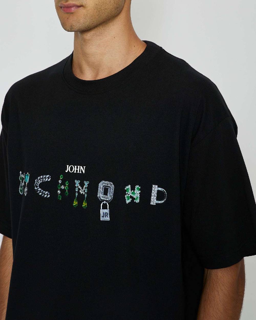 John Richmond T-shirt con logo sul davanti Offerte