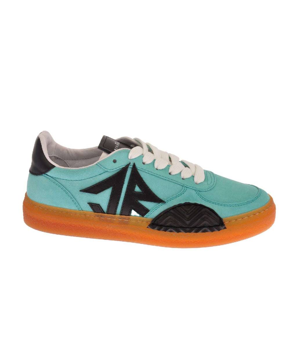 John Richmond Sneakers in pelle scamosciata con logo Italia