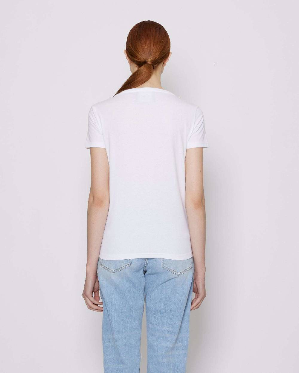 John Richmond T-shirt con grafica sul davanti Soddisfazione Garantita
