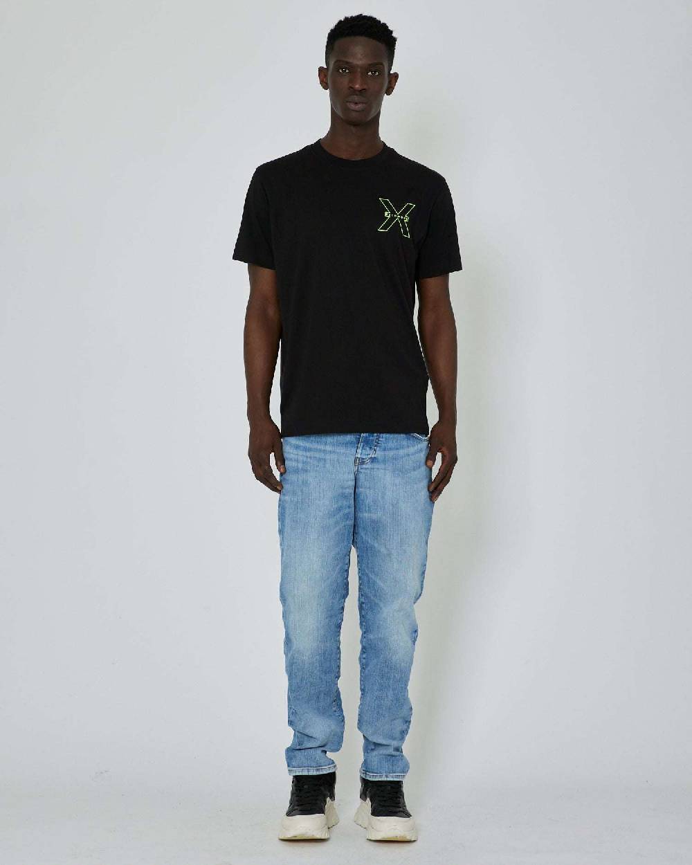 John Richmond T-shirt con logo a contrasto sul davanti