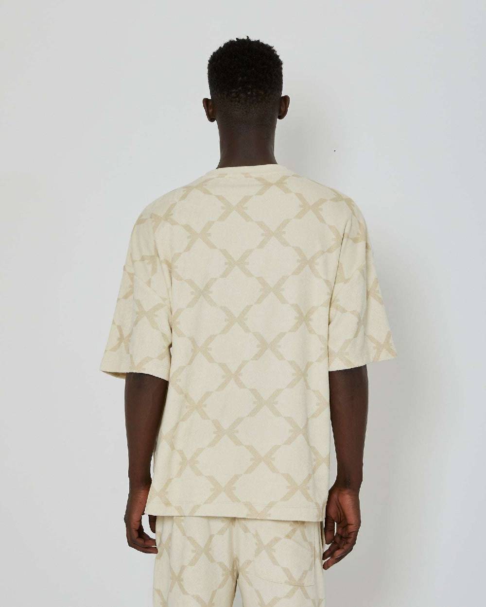 John Richmond T-shirt over con pattern ton sur ton Fino Al -60%