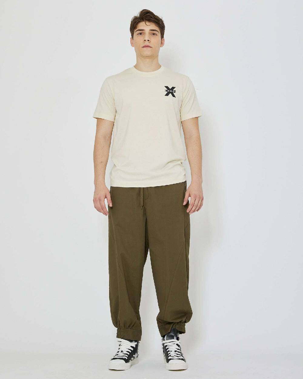 John Richmond T-shirt con logo ricamato sul davanti