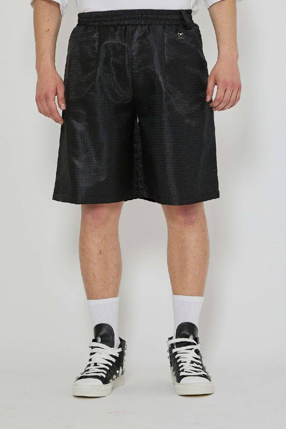 John Richmond Bermuda con logo tone sur tone Sottocosto