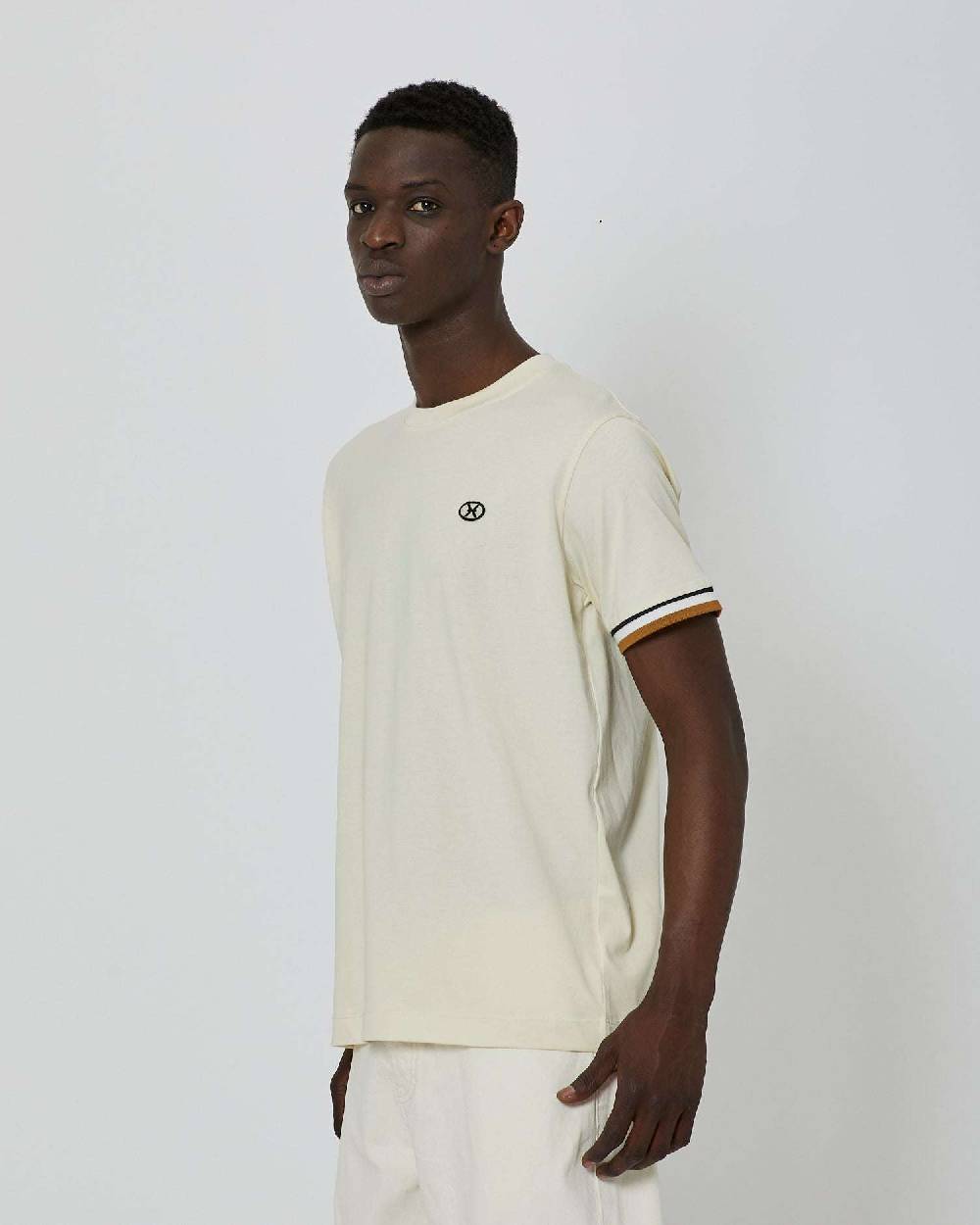 John Richmond T-shirt regolare con logo a contrasto sul davanti Presa