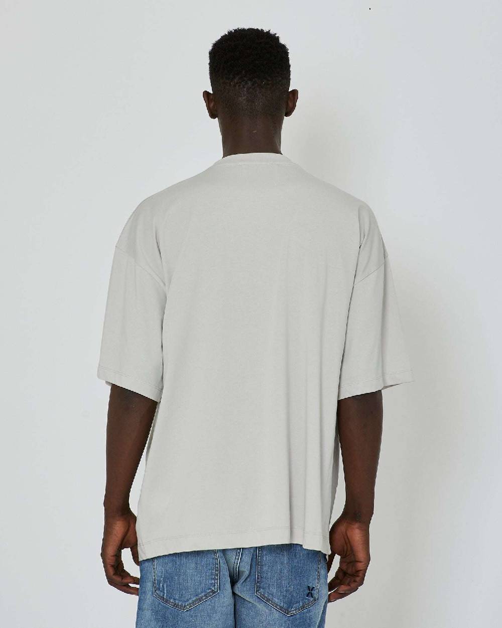 John Richmond T-shirt over con stampa ricamata sul davanti Vendita Calda