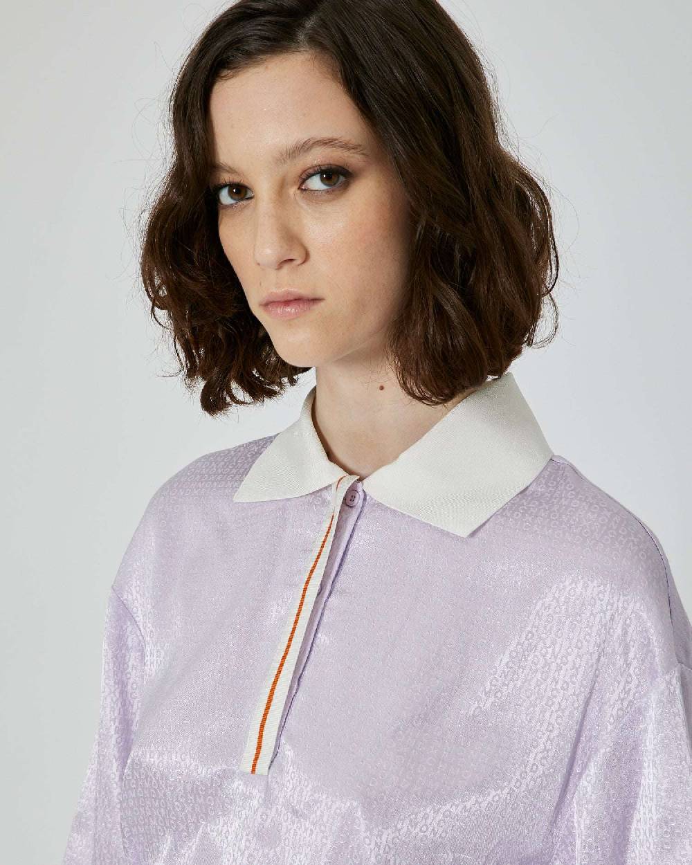 John Richmond Maglia in polo con logo tone sur tone Promozione Limitata