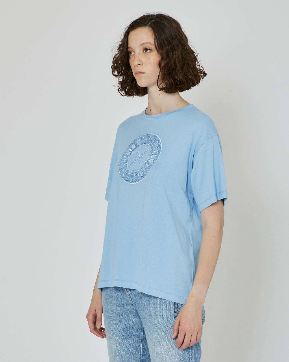 John Richmond T-shirt con logo ricamato sul davanti 2025