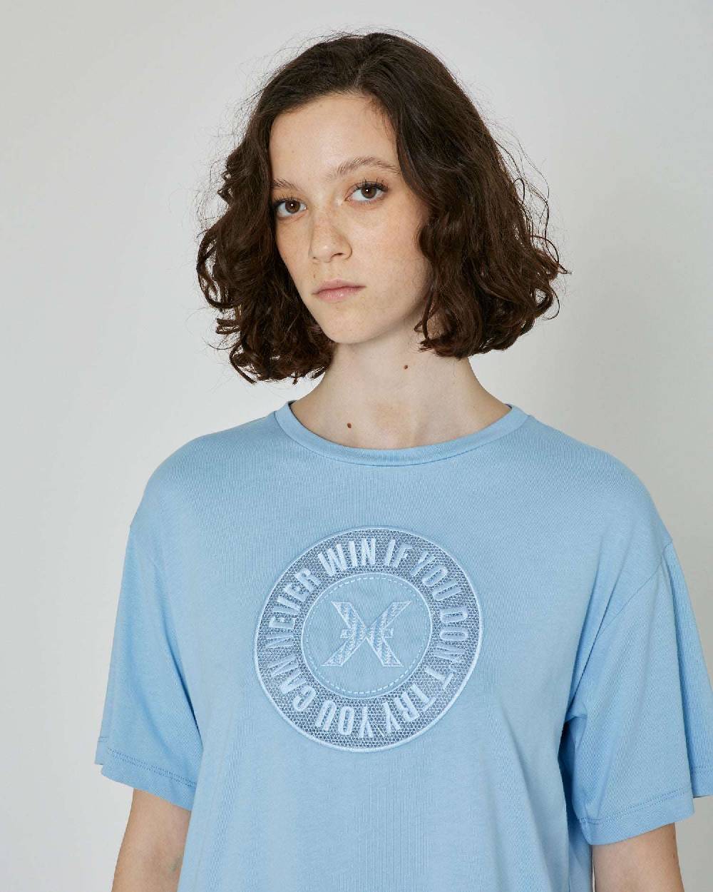 John Richmond T-shirt con logo ricamato sul davanti 2025