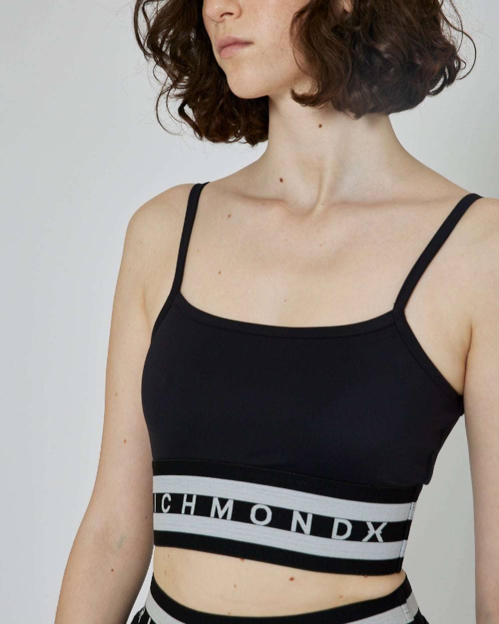 John Richmond Top crop con vita elasticizzata Promozione Limitata