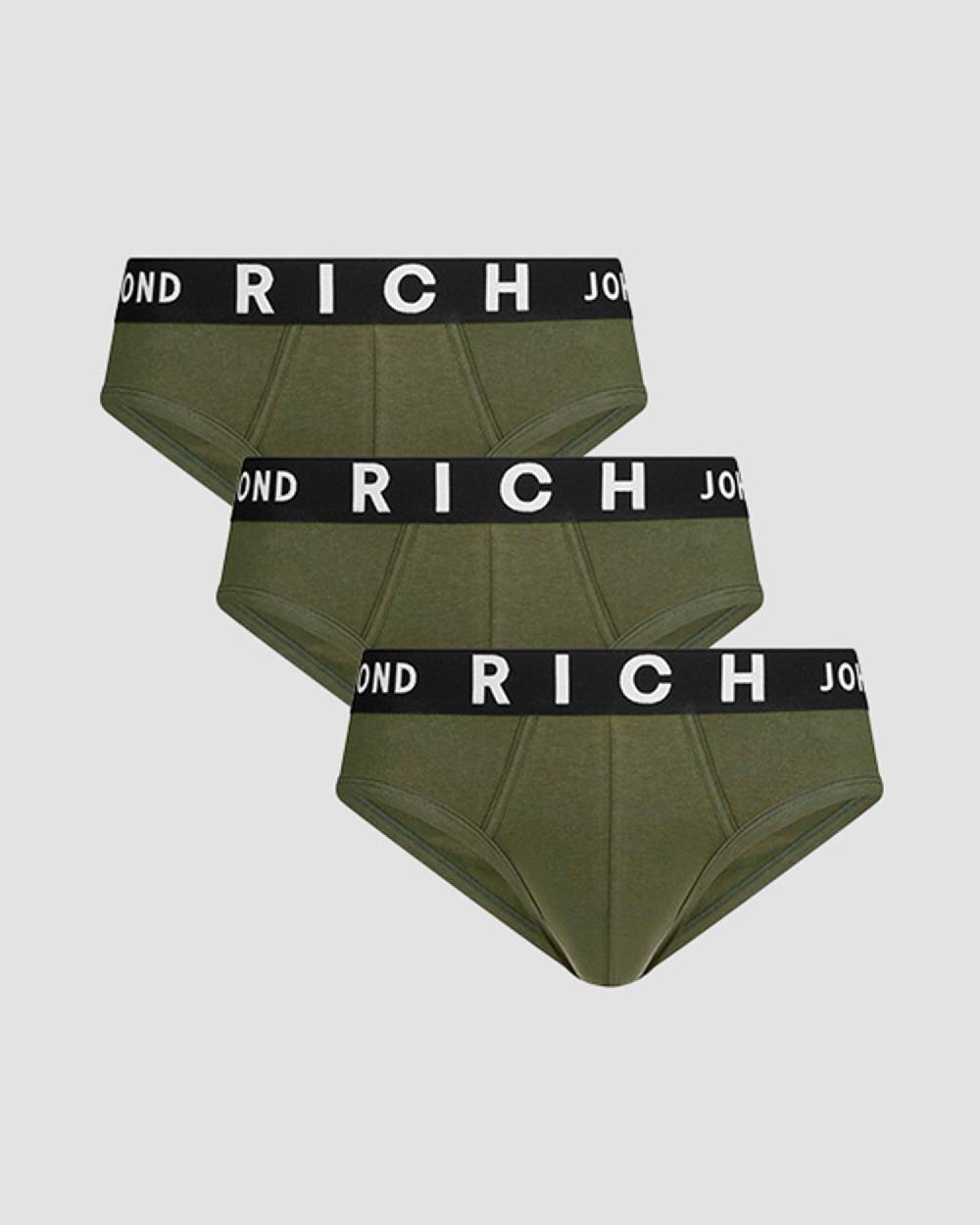Richmondunderwear Tripack slip vita bassa in cotone pettinato In Saldo