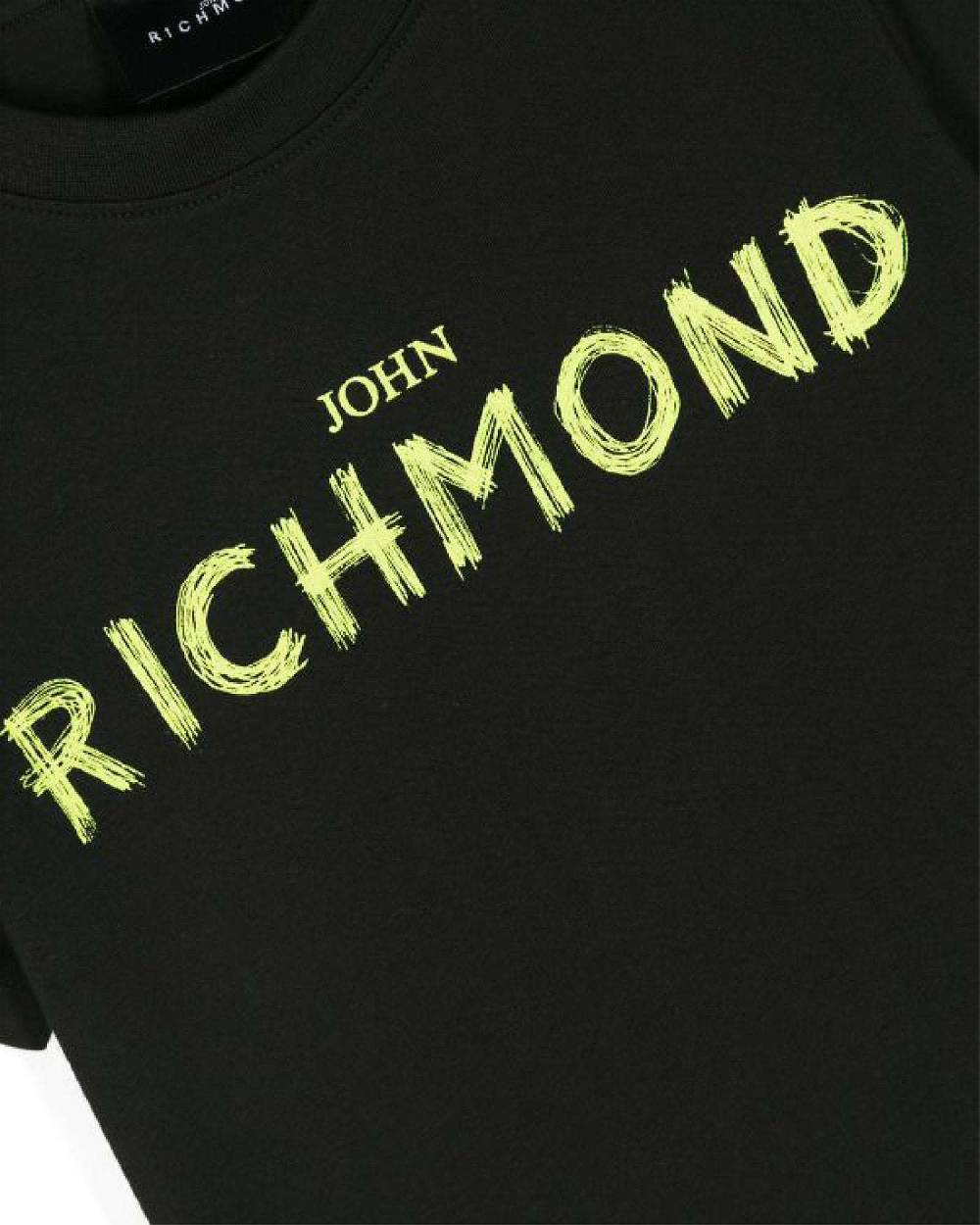 John Richmond kids T-shirt con logo sul davanti Italia