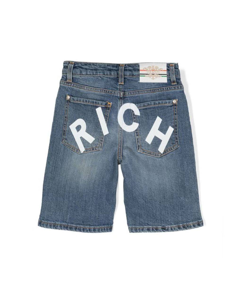 John Richmond kids Bermuda in denim Rich 2025