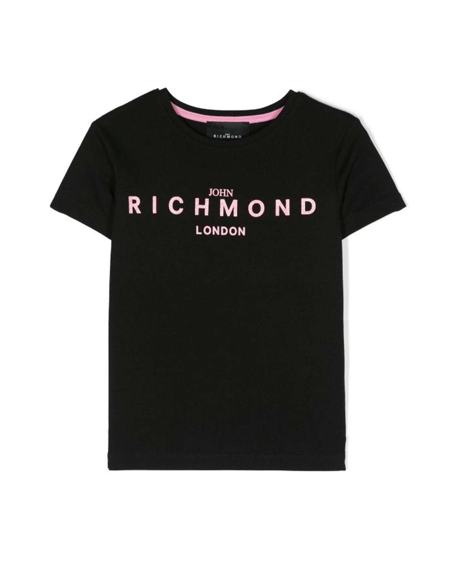 John Richmond kids T-shirt con logo sul davanti Qualità