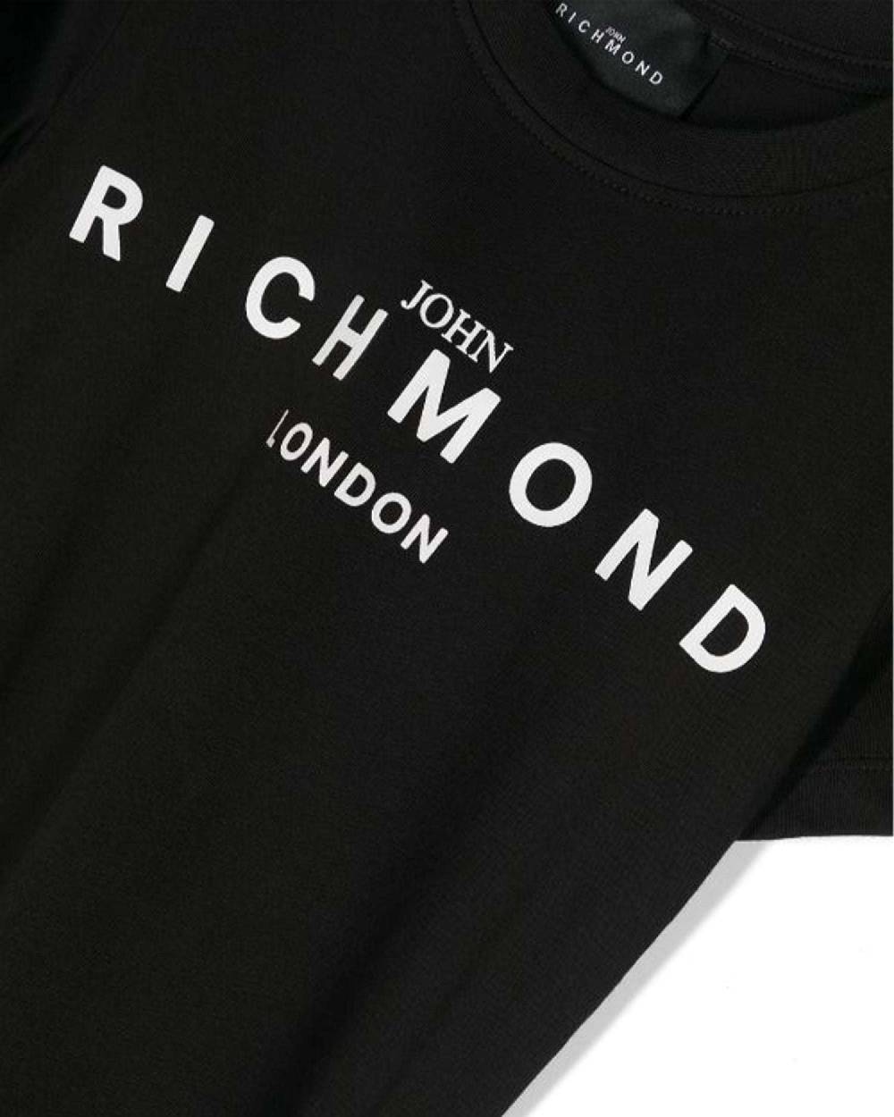 John Richmond kids T-shirt con logo sul davanti Vendita
