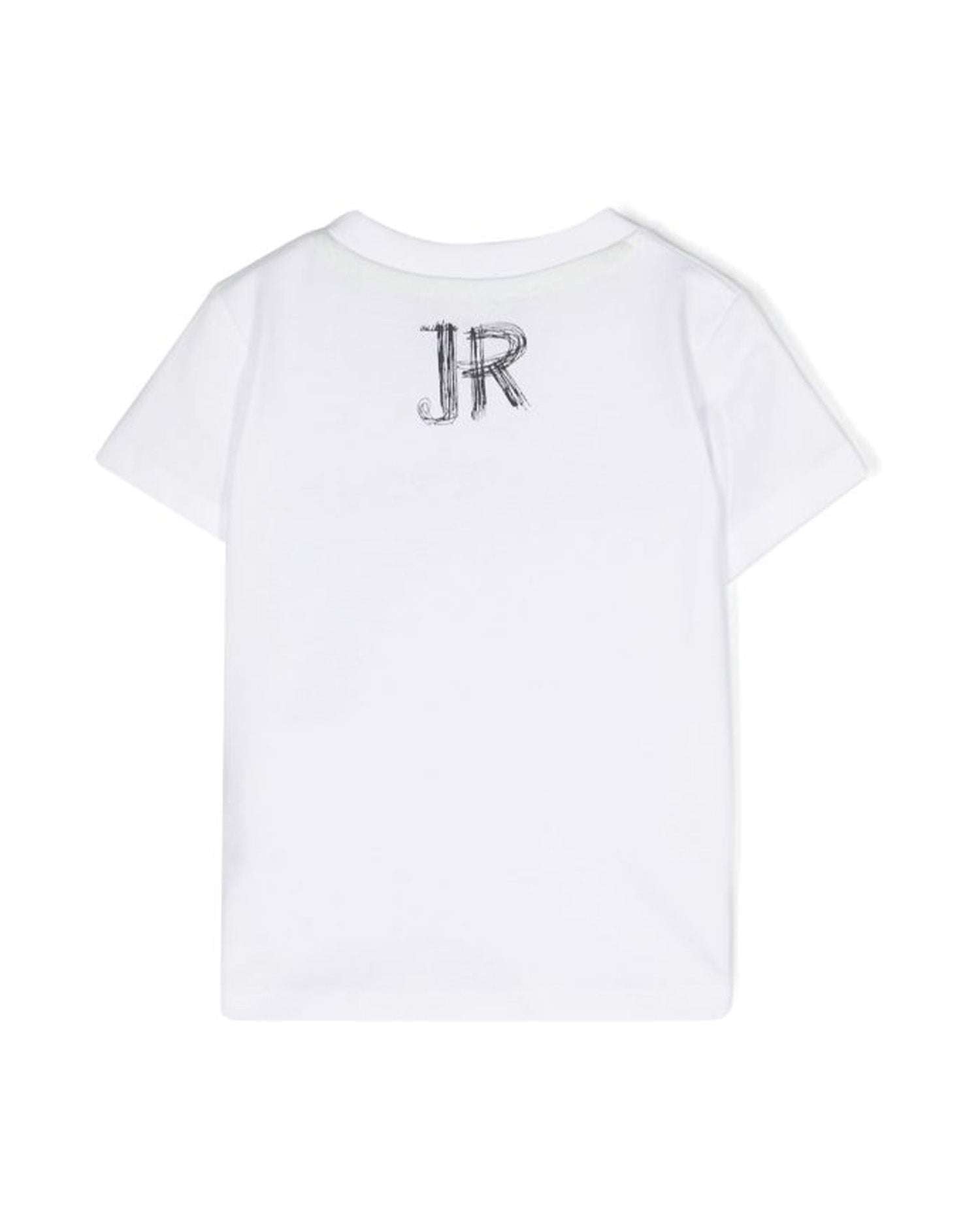 John Richmond kids T-shirt con logo sul davanti Spedizione Gratuita