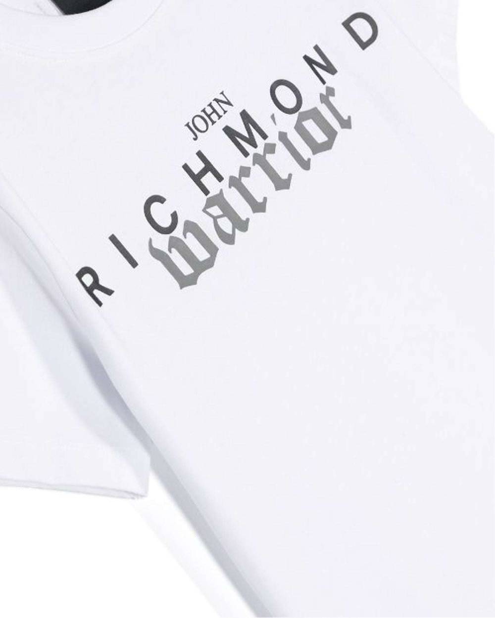 John Richmond kids T-shirt con logo sul davanti Negozi Online