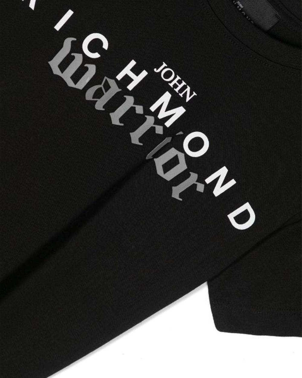 John Richmond kids T-shirt con logo sul davanti Negozi Online