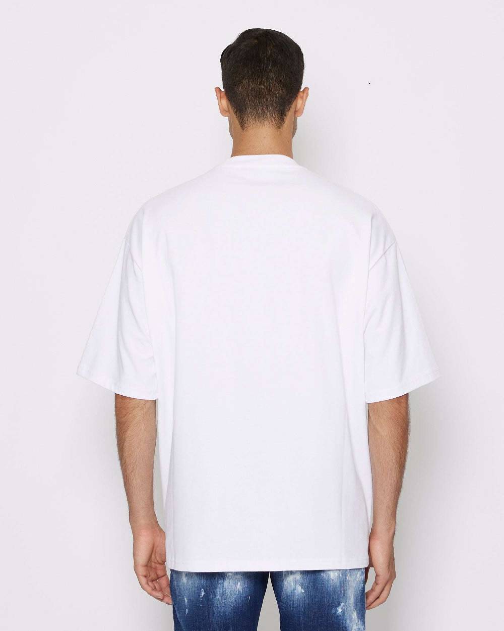 John Richmond T-shirt over con logo sul davanti Nuovo