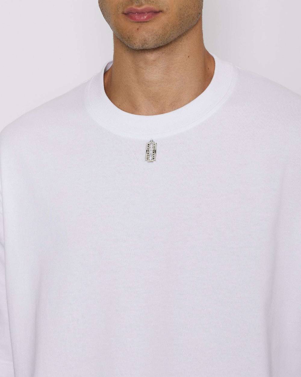 John Richmond T-shirt over con logo sul davanti Qualità