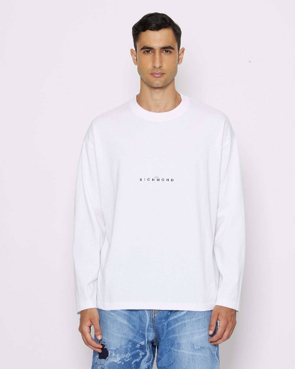 John Richmond T-shirt over con logo sul davanti Promozione