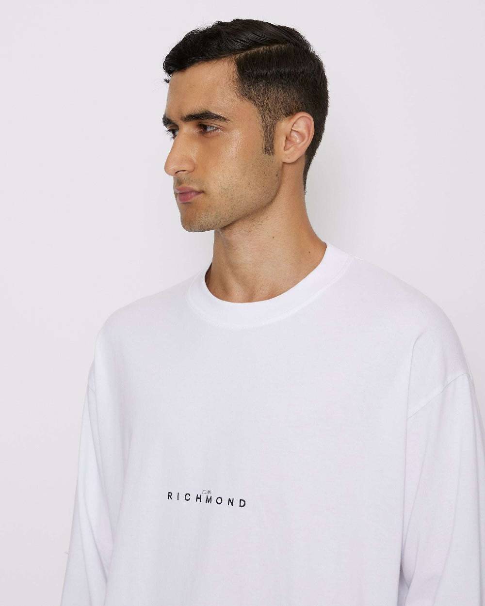 John Richmond T-shirt over con logo sul davanti Promozione