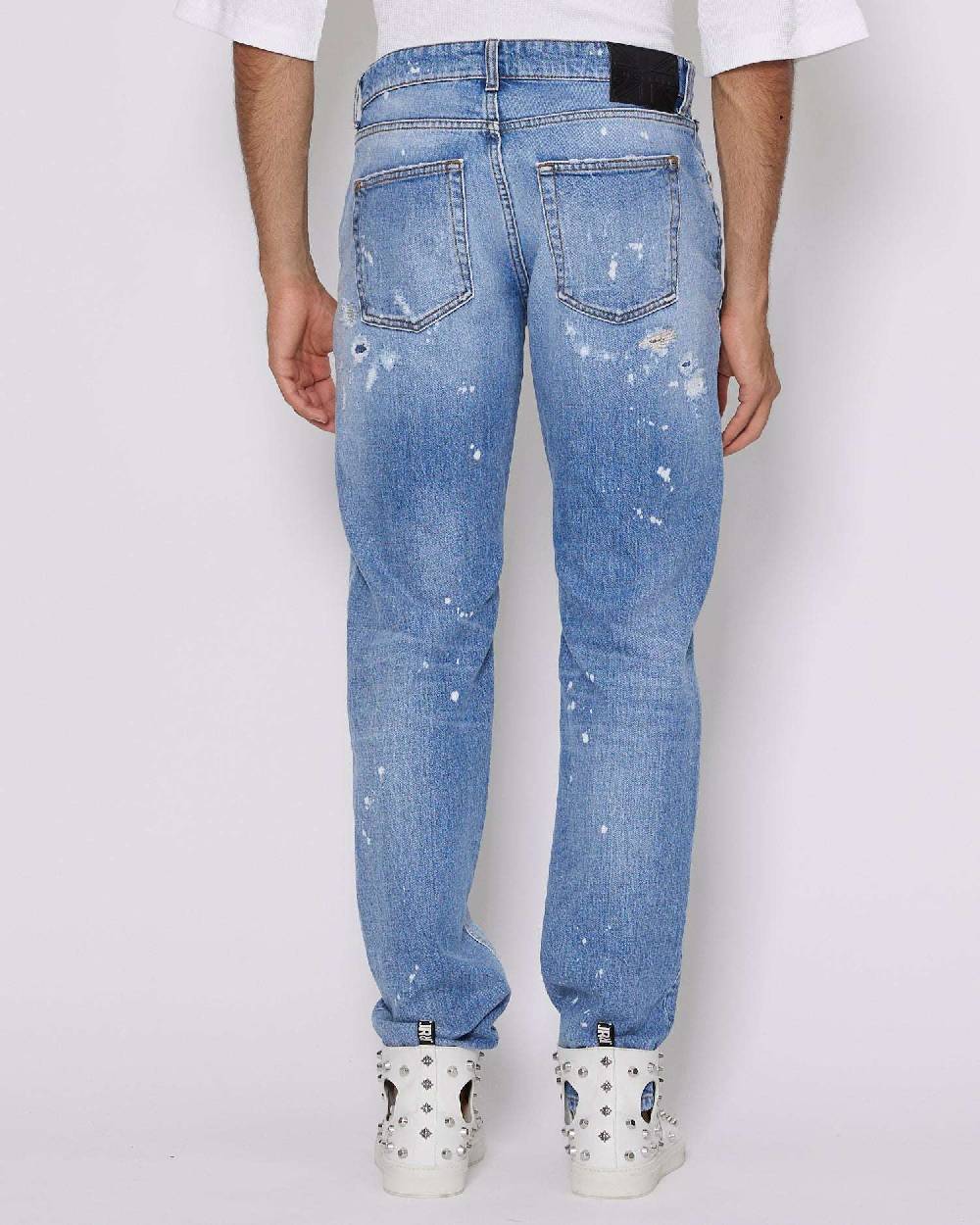 John Richmond Jeans slim con strappi sul davanti Acquista Ora