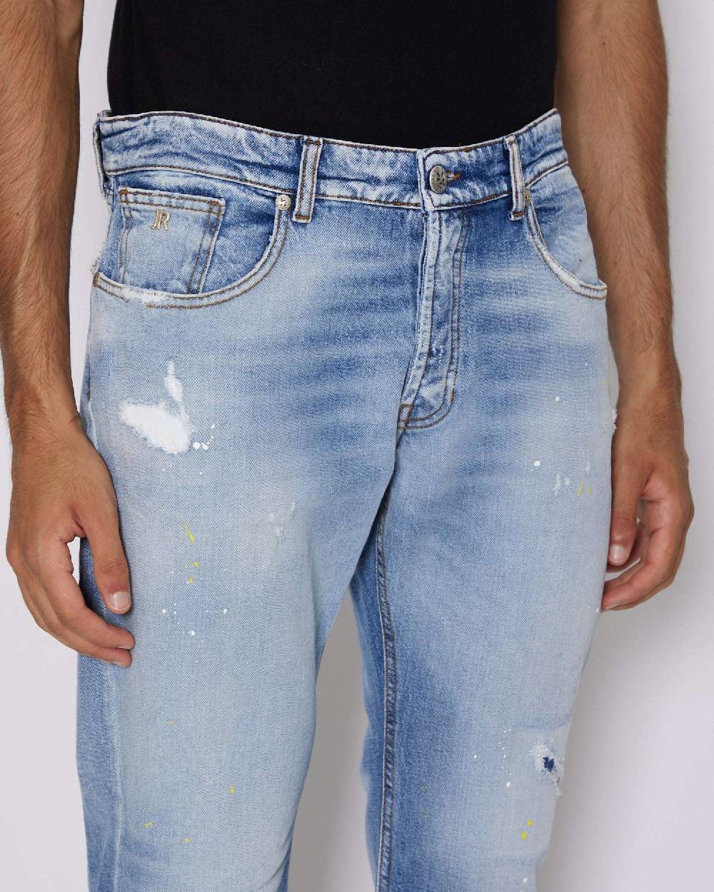 John Richmond Jeans slim con lacerazioni Consegna Veloce