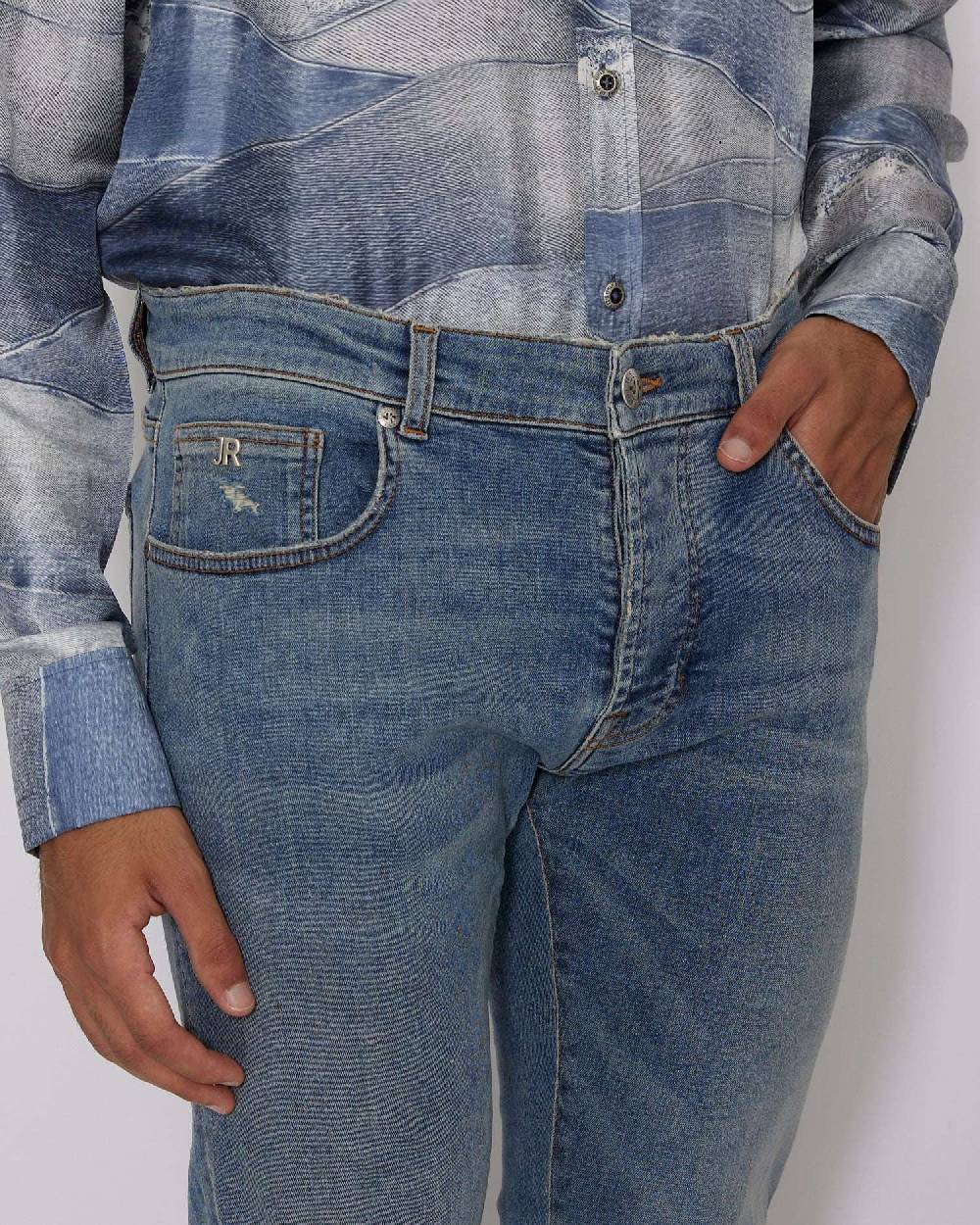 John Richmond Jeans slim con lavaggio effetto used Promozione Limitata