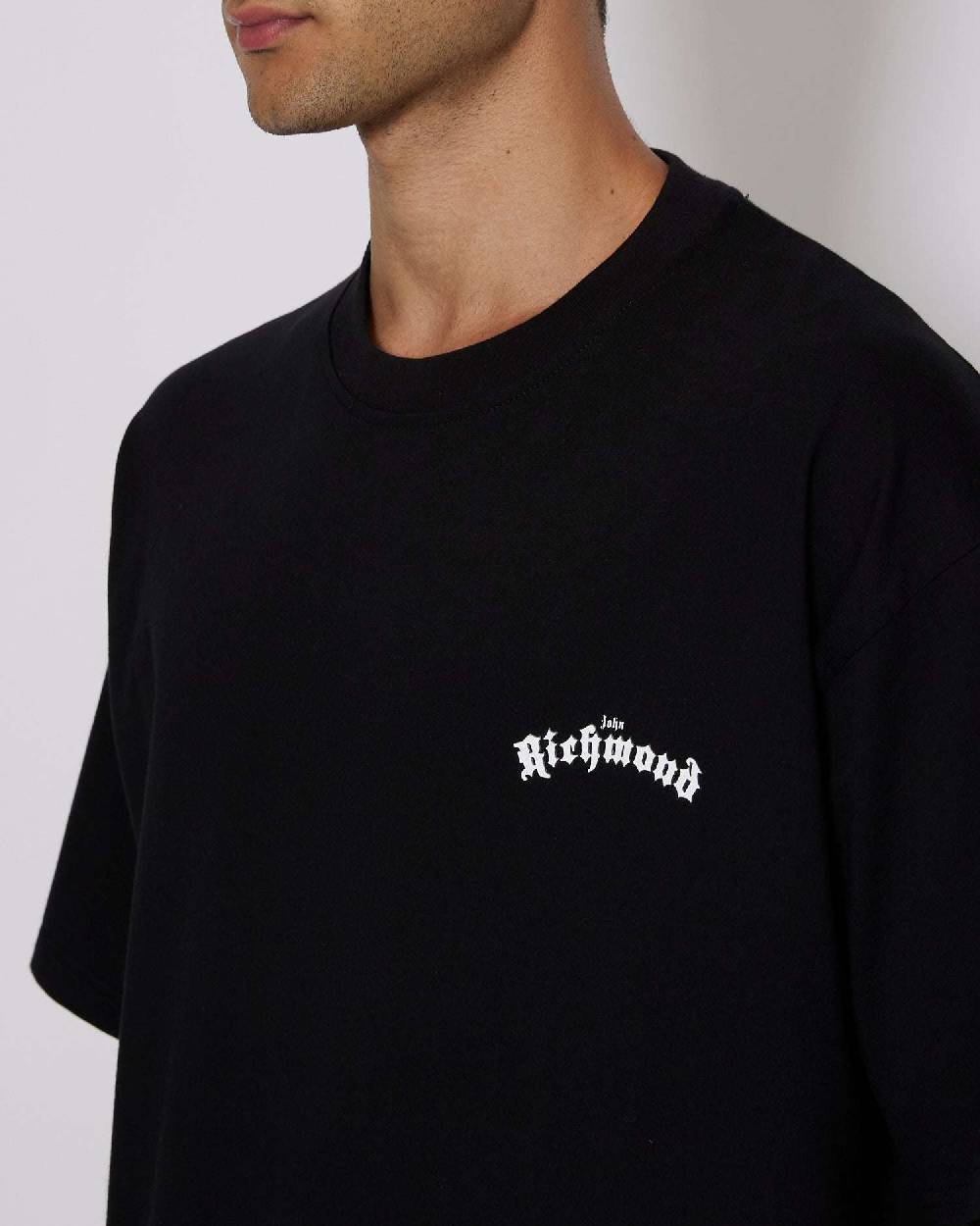 John Richmond T-shirt over con logo sul davanti Sottocosto