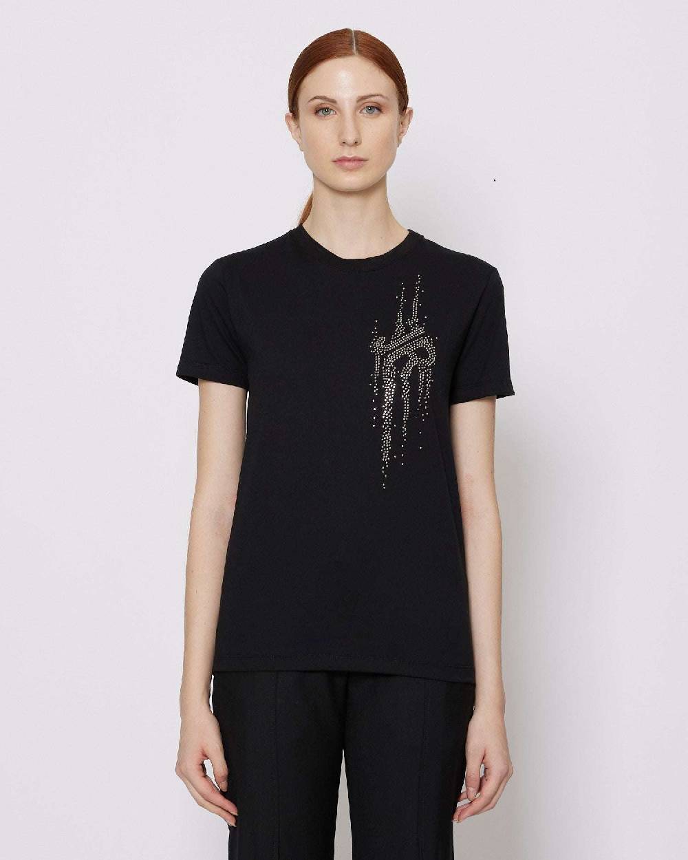 John Richmond T-shirt regolare con logo applicato sul davanti Offerta