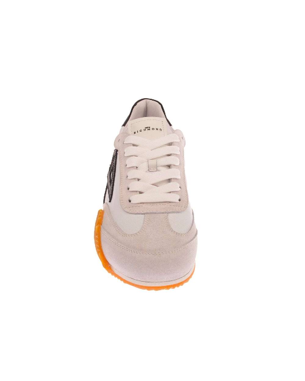 John Richmond Sneakers tricolor con logo "JR" laterale In Vendita