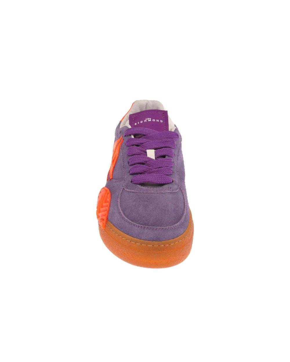 John Richmond Sneakers in pelle scamosciata con logo Saldi Di Fabbrica