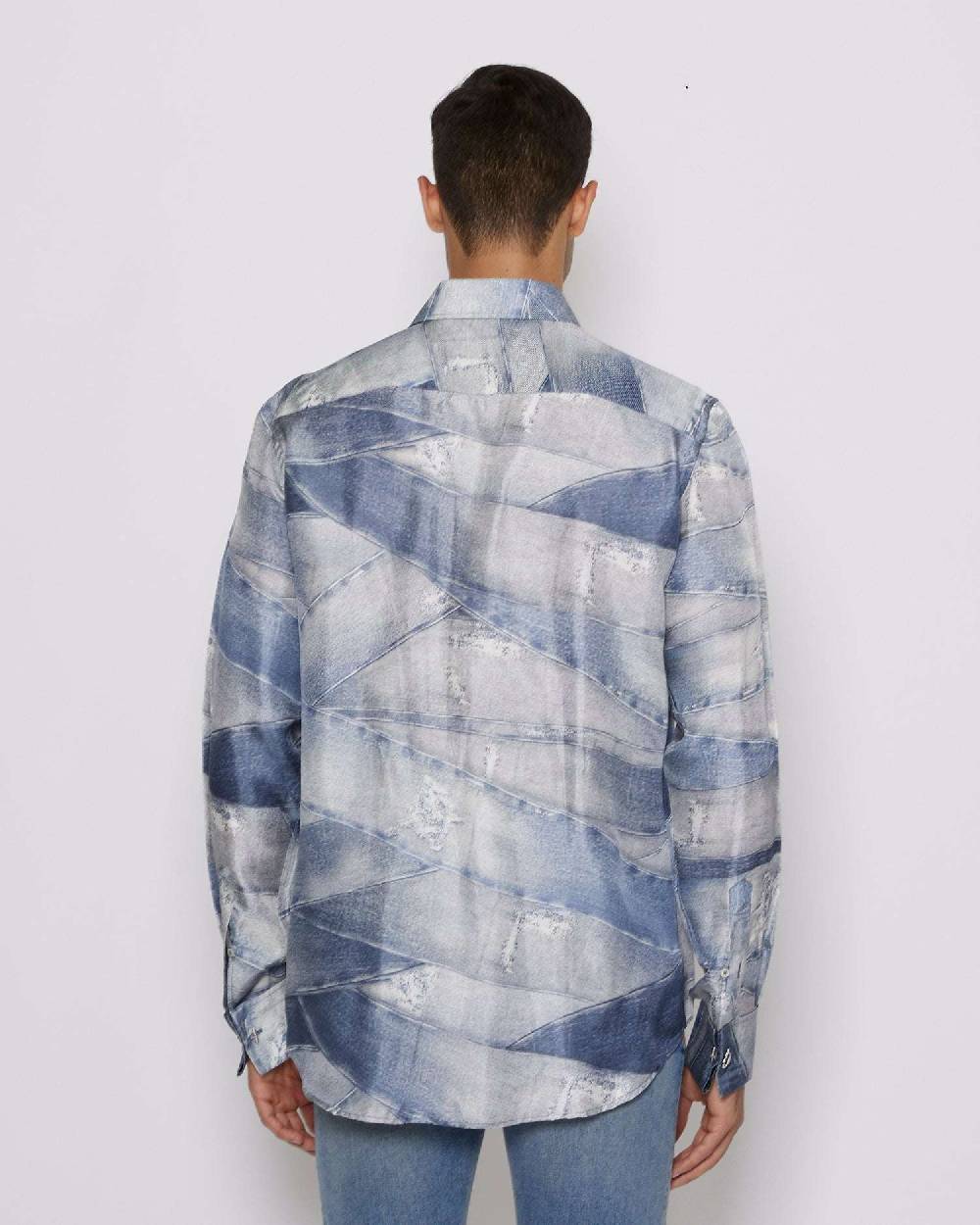 John Richmond Camicia con pattern tone sur tone Qualità