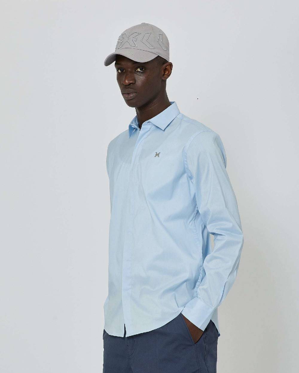 John Richmond Camicia con logo ricamato Qualità Garantita