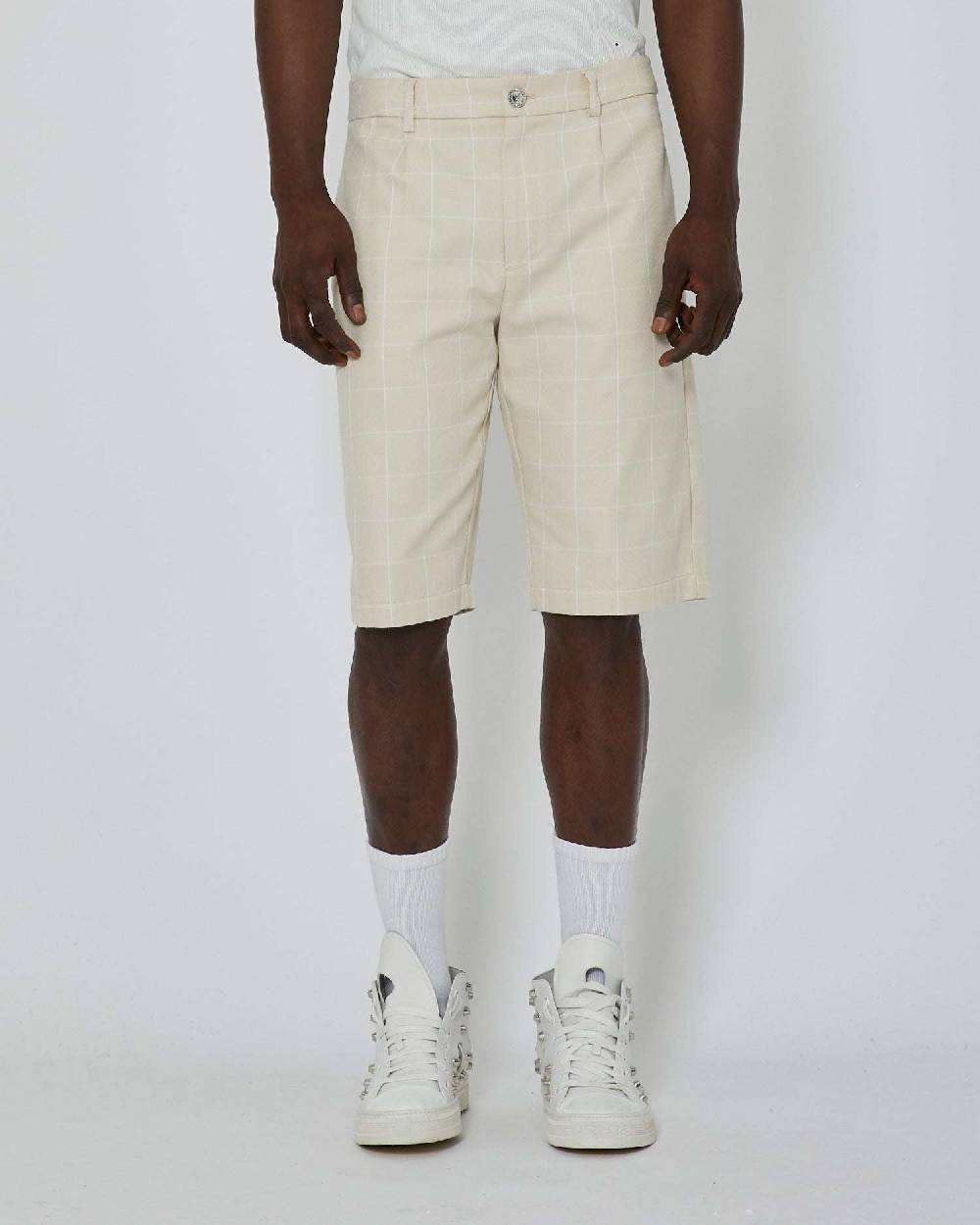 John Richmond Bermuda con pattern check Acquista Ora