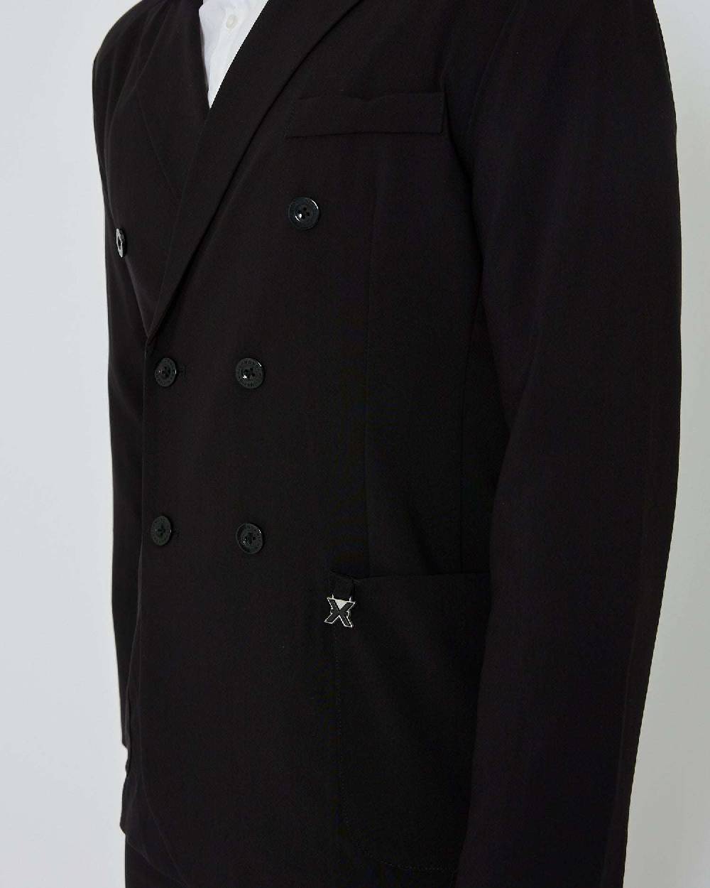 John Richmond Blazer doppiopetto con etichetta metallica logata Sottocosto