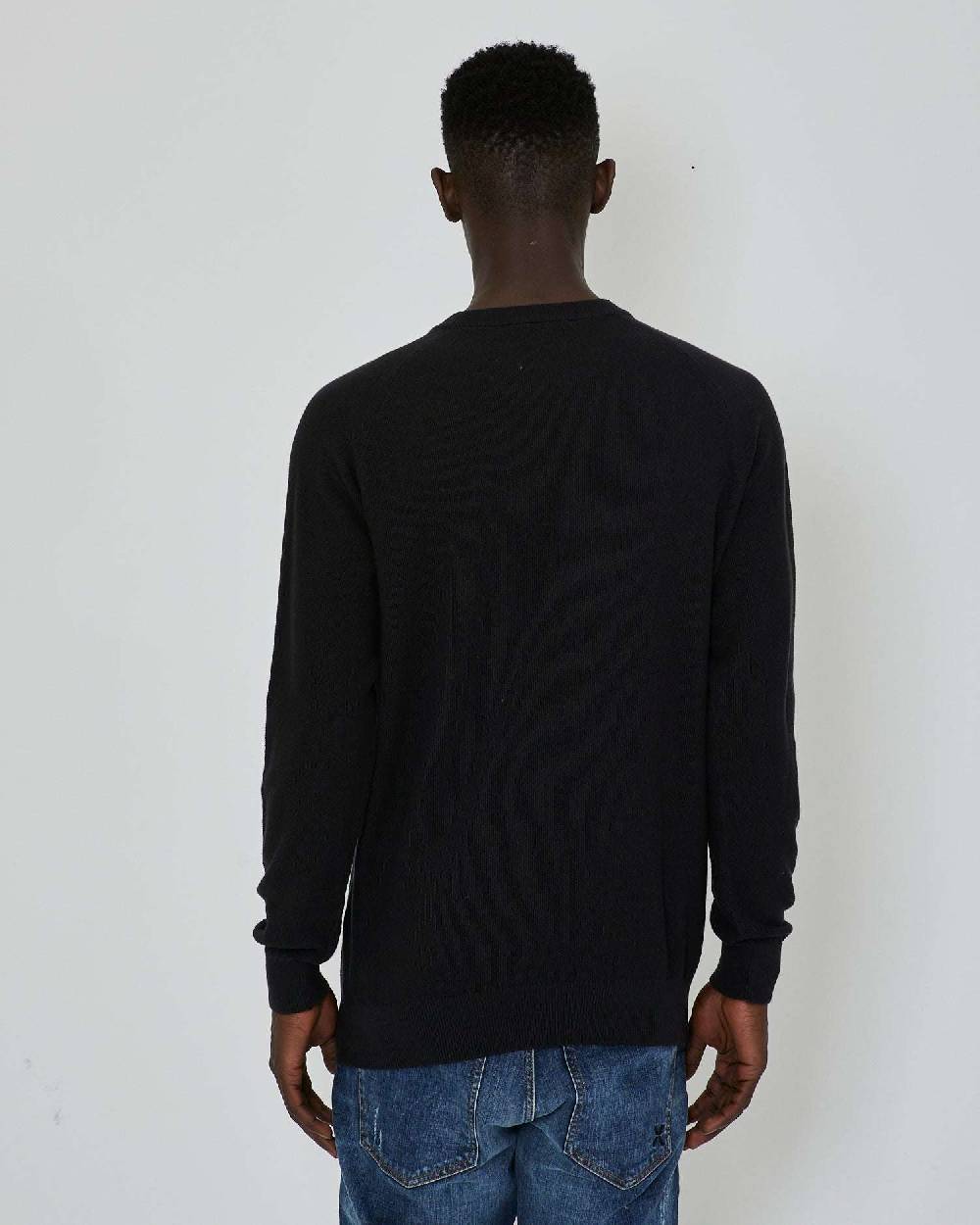 John Richmond Maglia con logo ricamato tone sur tone Convenienza