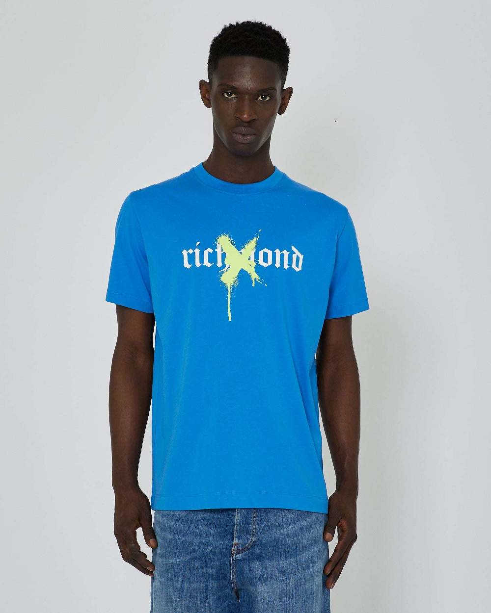 John Richmond T-shirt con grafica stampata sul davanti In Vendita