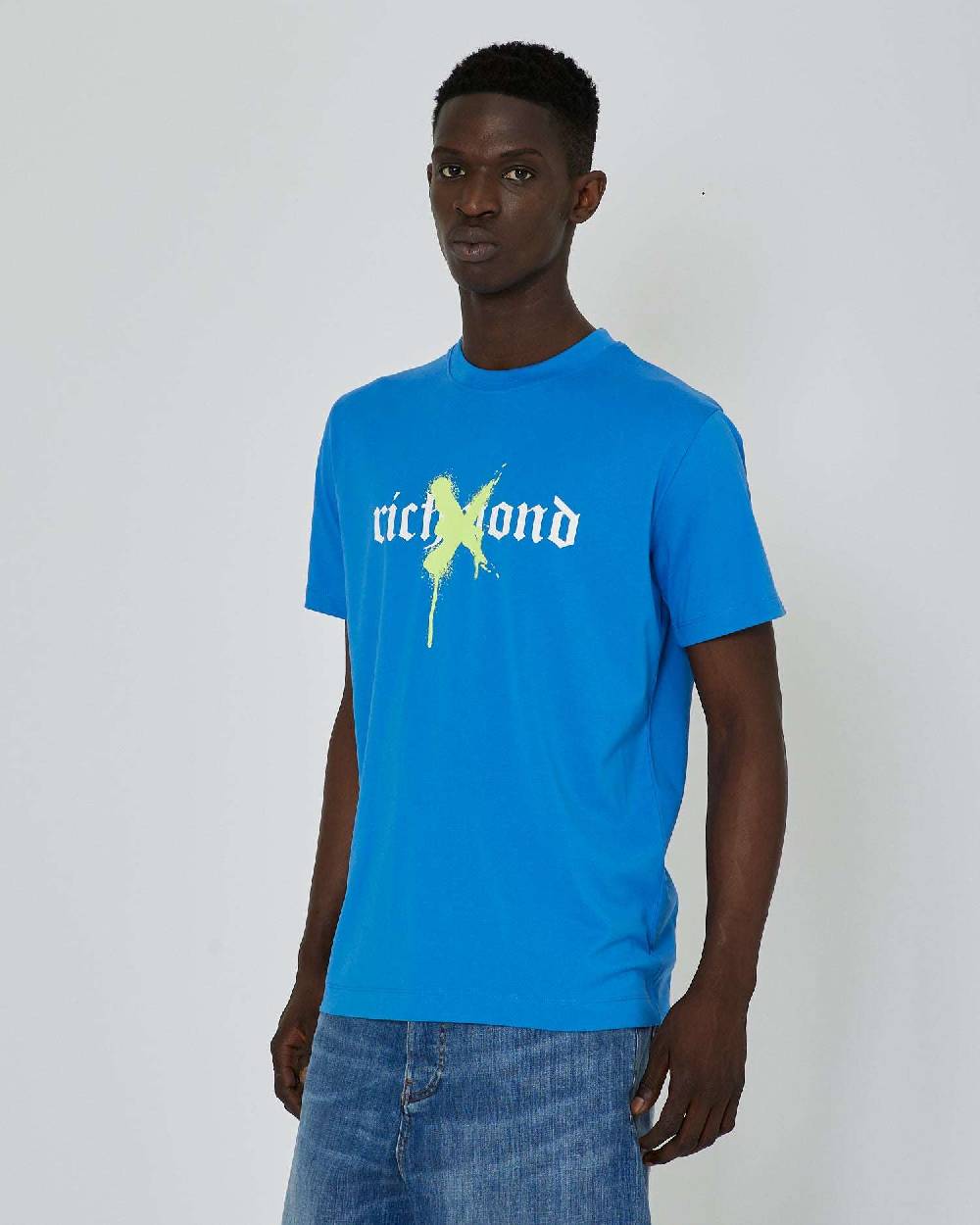 John Richmond T-shirt con grafica stampata sul davanti In Vendita