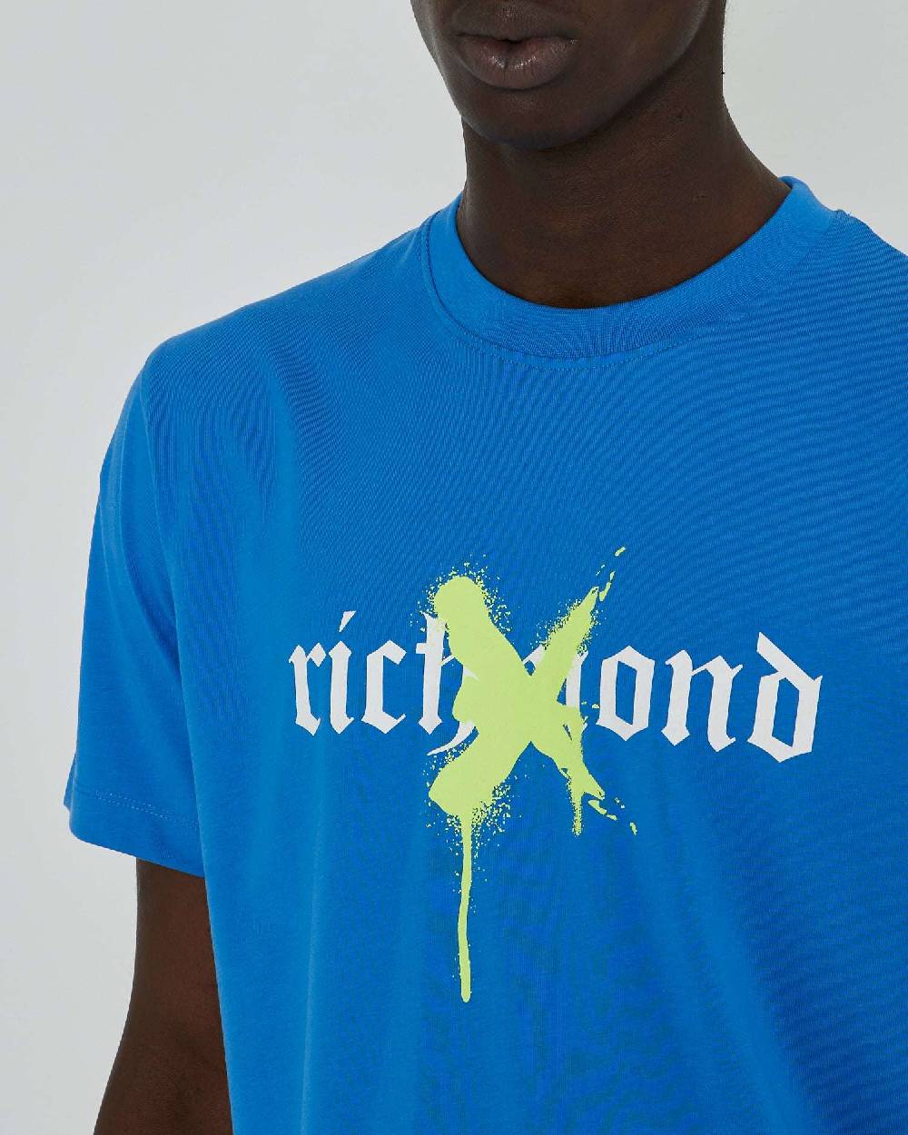 John Richmond T-shirt con grafica stampata sul davanti In Vendita