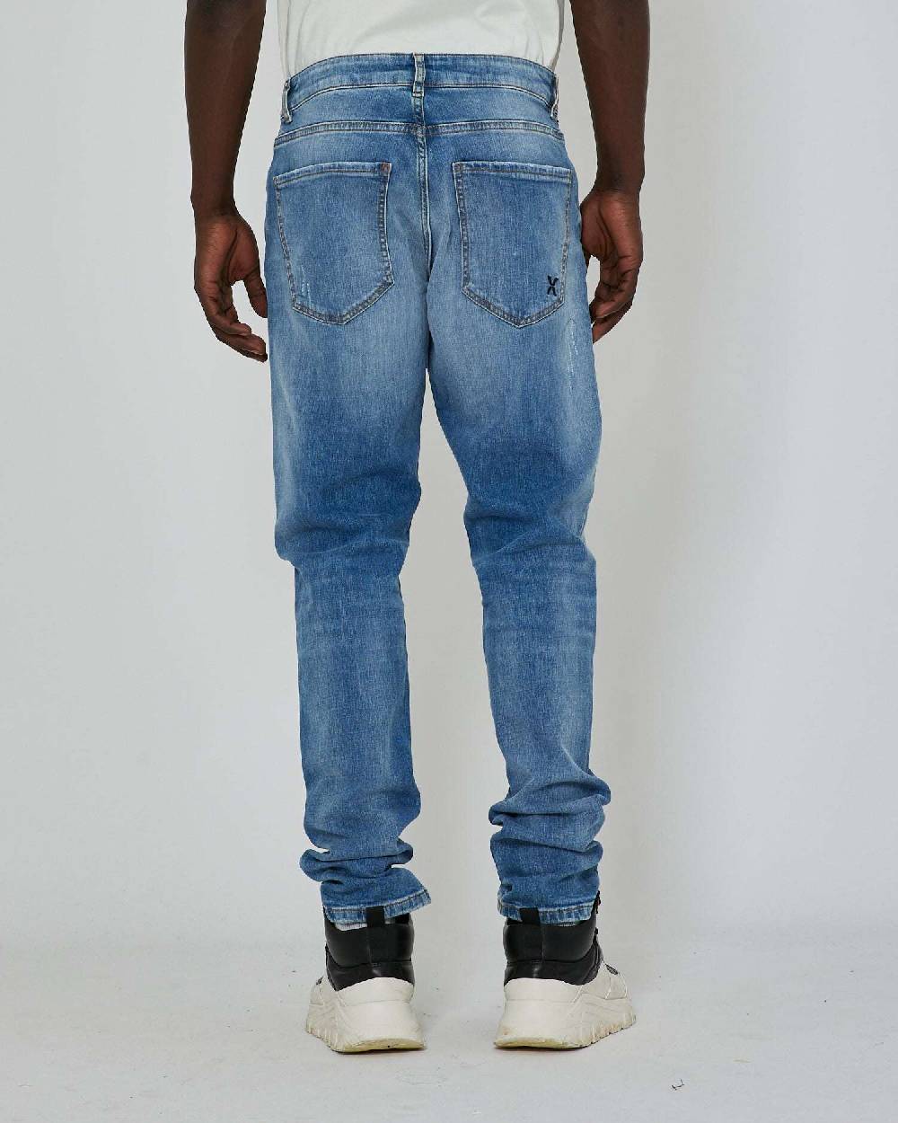 John Richmond Jeans slim con lavaggio bleaching Saldi Di Fabbrica