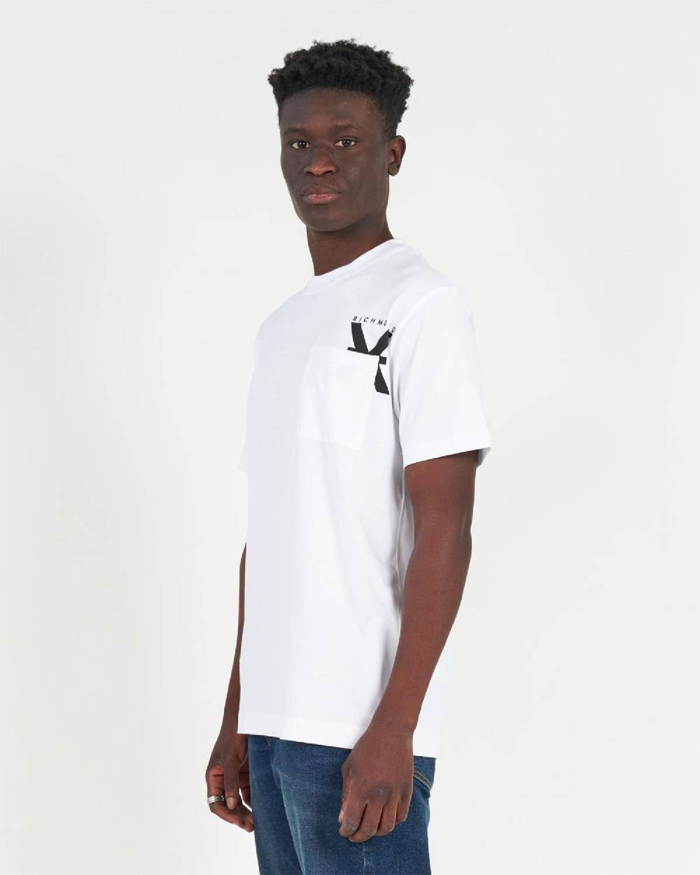 John Richmond T-shirt con logo a contrasto sul davanti I Più Venduti