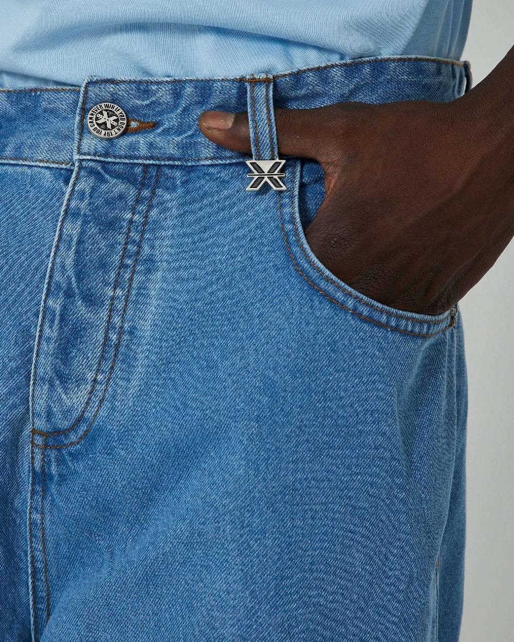 John Richmond Jeans over con logo ricamato sul retro Vendite Flash