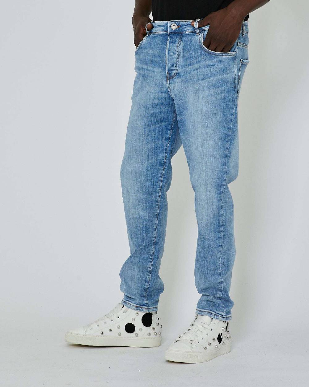 John Richmond Jeans slim lavaggio chiaro In Saldo